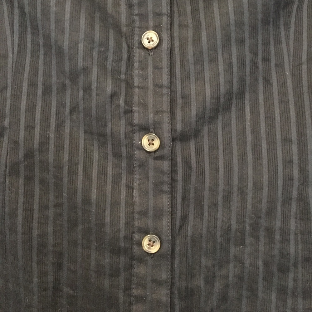 Black Sheer Express Button Down- Size XS, EUC - Picture 2 of 8